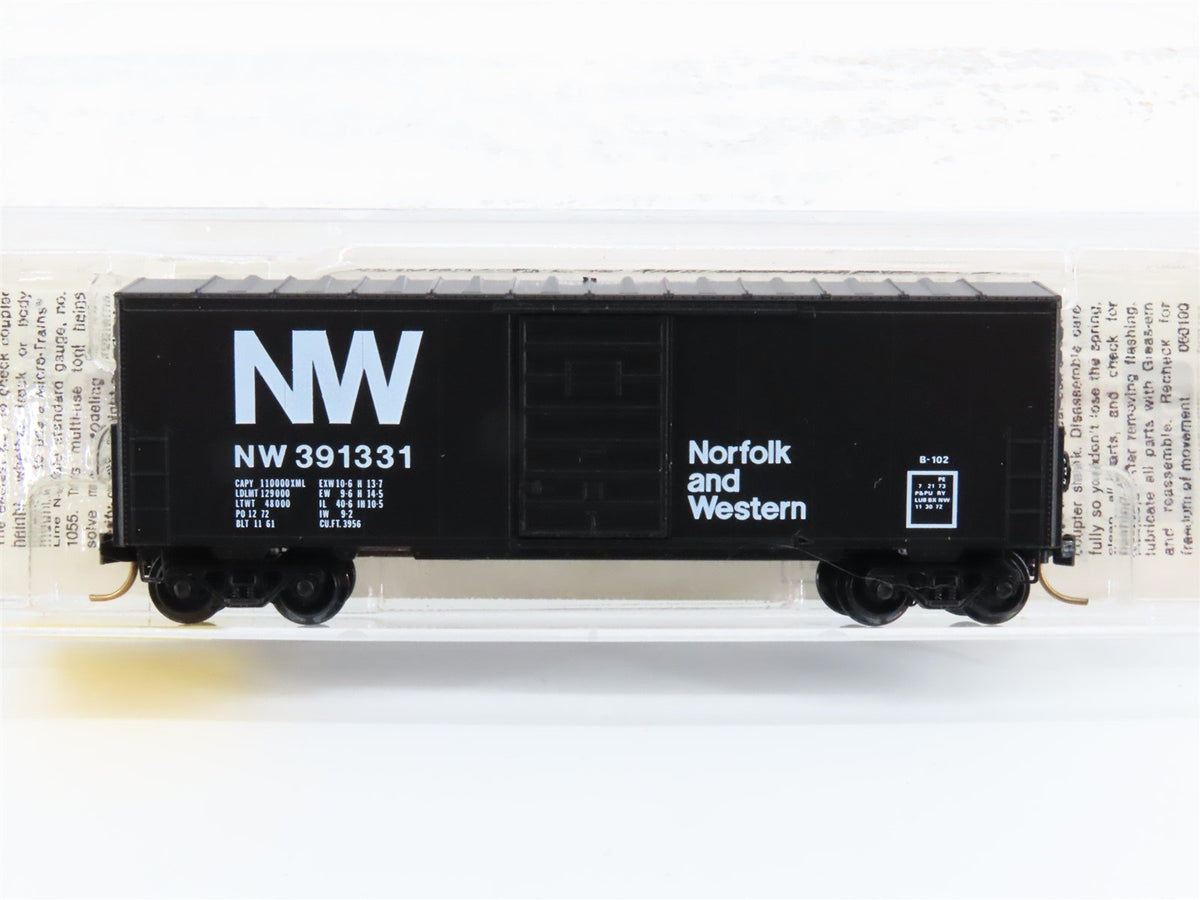 N Scale Micro-Trains MTL 24030 NW Norfolk &amp; Western Railroad 40&#39; Box Car #391331