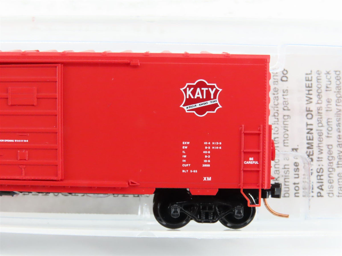 N Scale Micro-Trains MTL 24320 M-K-T Katy Railroad 40&#39; Single Door Box Car #6696