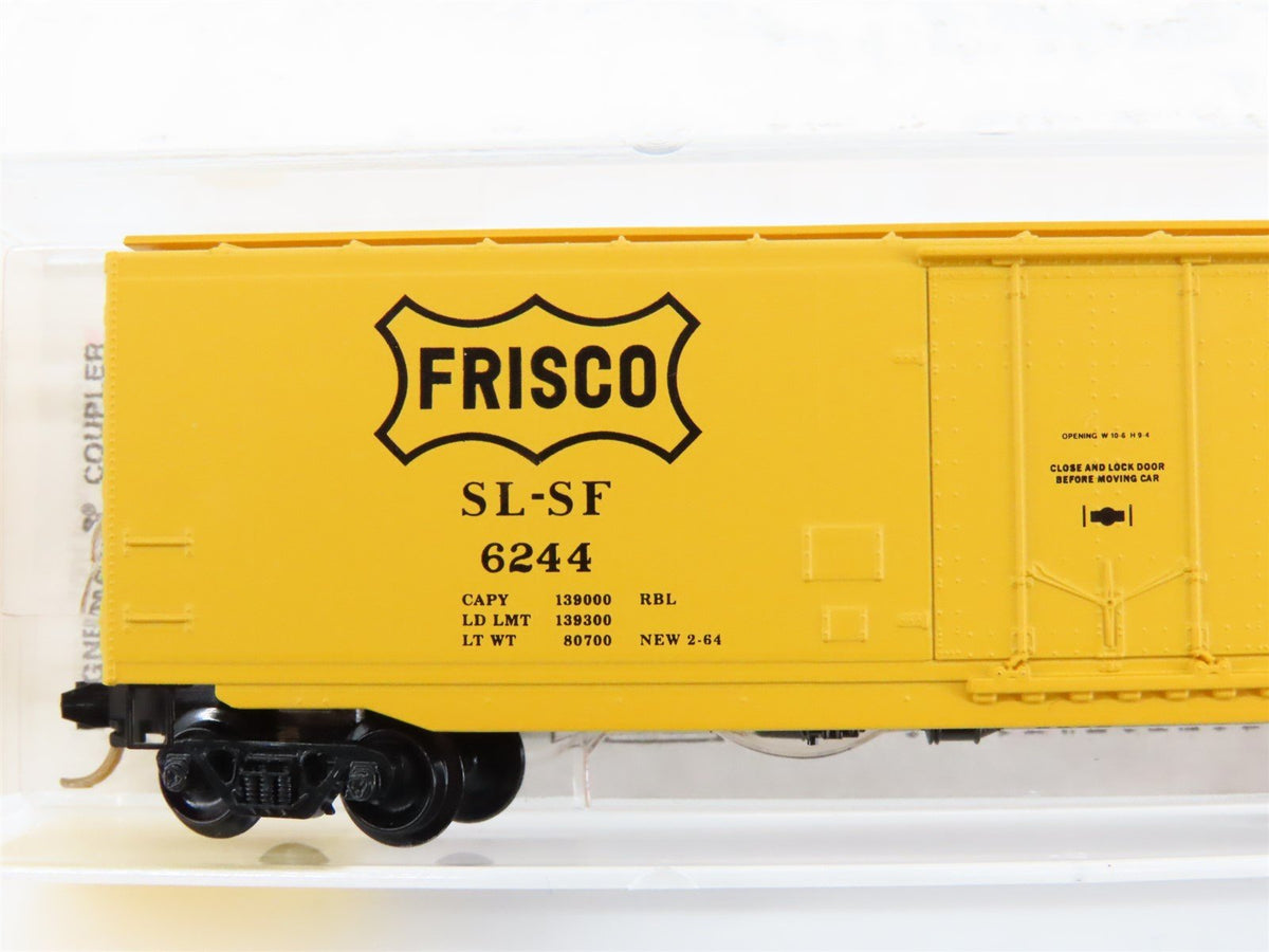 N Scale Micro-Trains MTL 32060 SL-SF Frisco Railroad 50&#39; Plug Door Box Car #6244