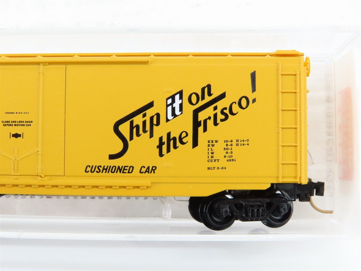 N Scale Micro-Trains MTL 32060 SL-SF Frisco Railroad 50&#39; Plug Door Box Car #6244