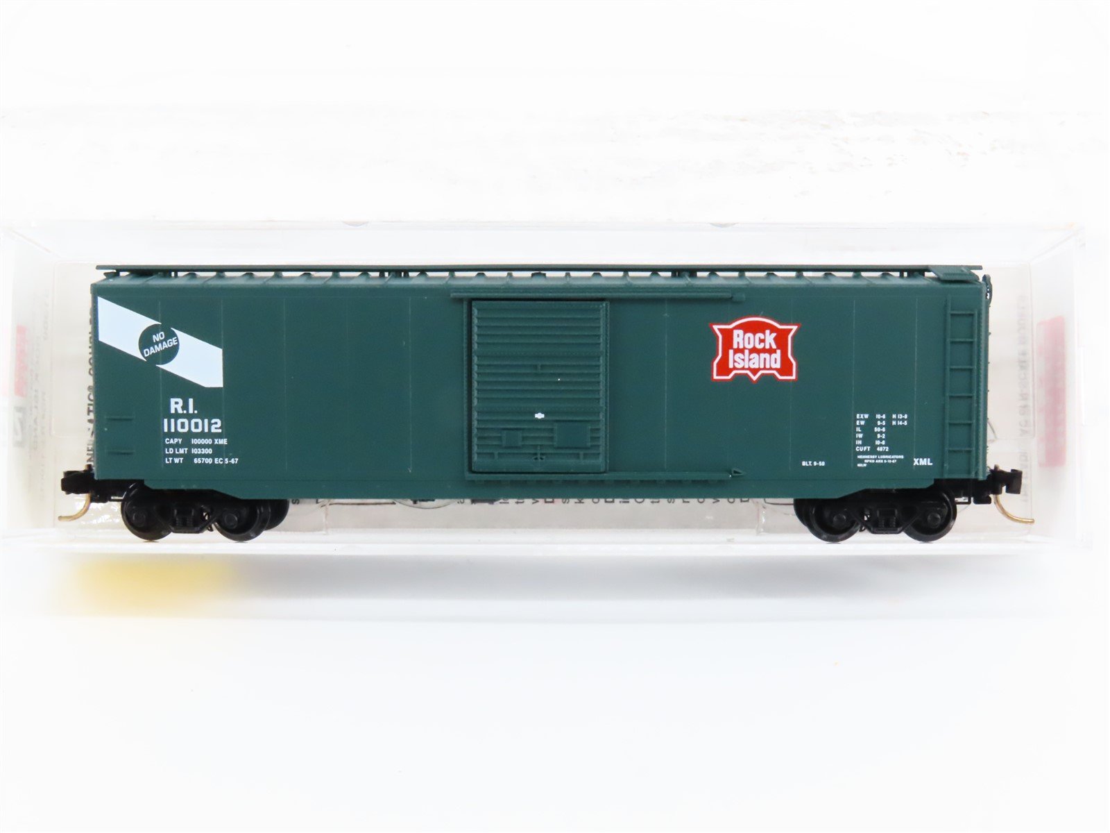 N Scale Micro-Trains MTL 31300 RI Rock Island Railroad 50' Box Car #110012