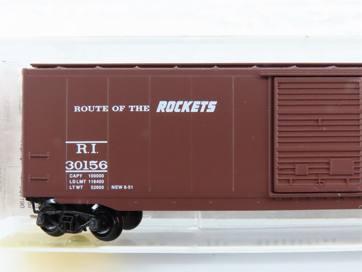 N Scale Micro-Trains MTL 31240 RI Rock Island Rockets 50&#39; Box Car #30156