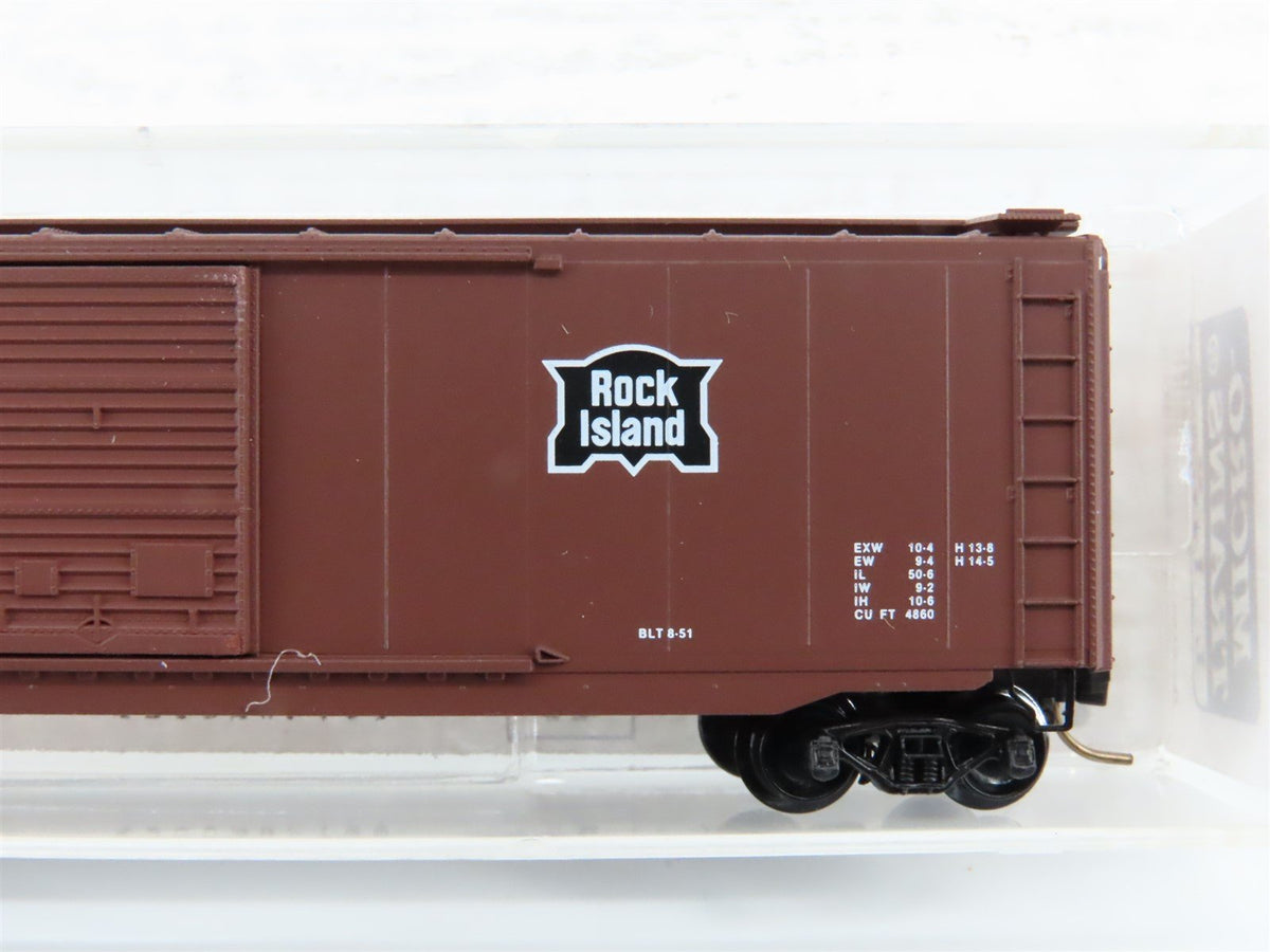 N Scale Micro-Trains MTL 31240 RI Rock Island Rockets 50&#39; Box Car #30156