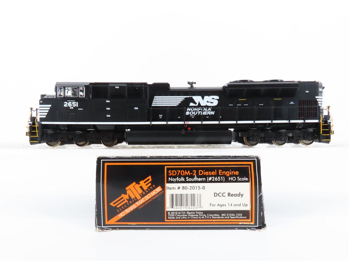 HO Scale MTH 80-2015-0 NS Norfolk Southern SD70M-2 Diesel #2651 w/DCC &amp; Sound