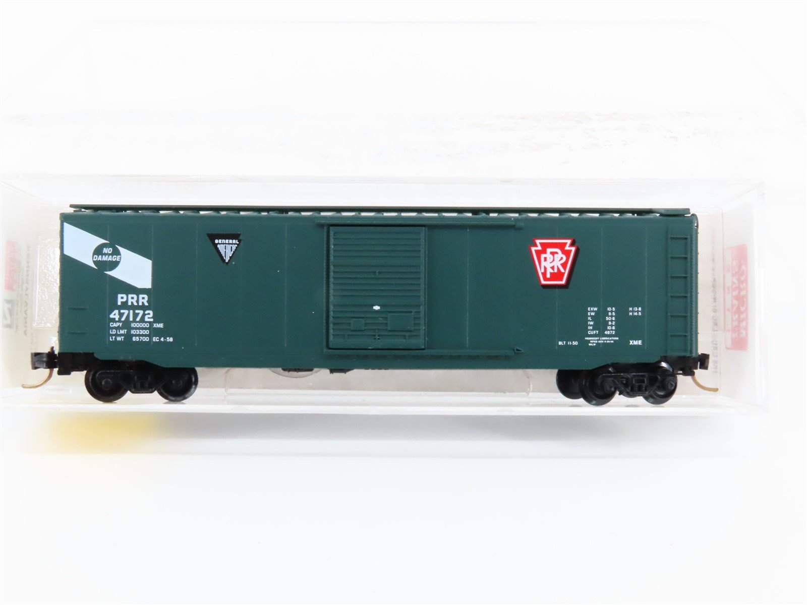 N Scale Micro-Trains MTL 31270 PRR Pennsylvania 50' Single Door Box Car #47172