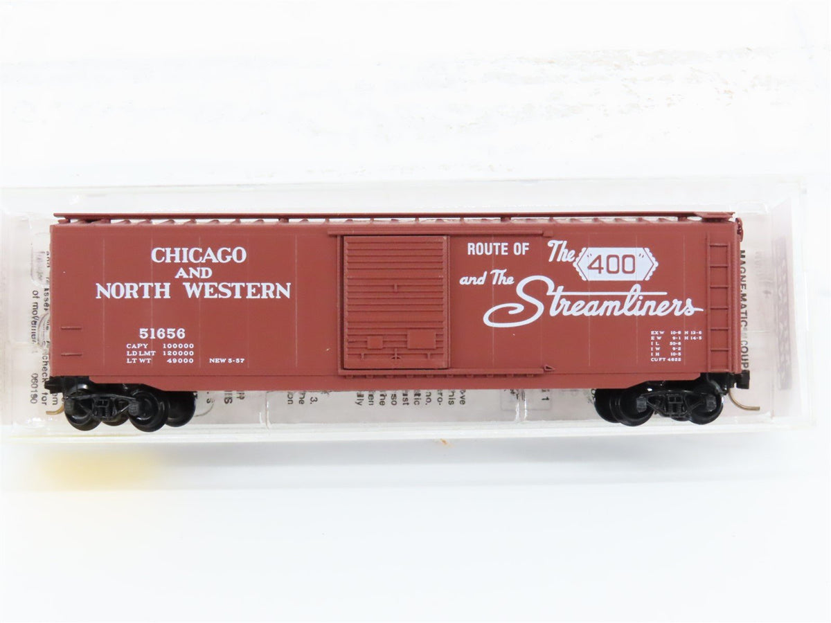 N Scale Micro-Trains MTL 31110 CNW Streamliners 50&#39; Single Door Box Car #51656