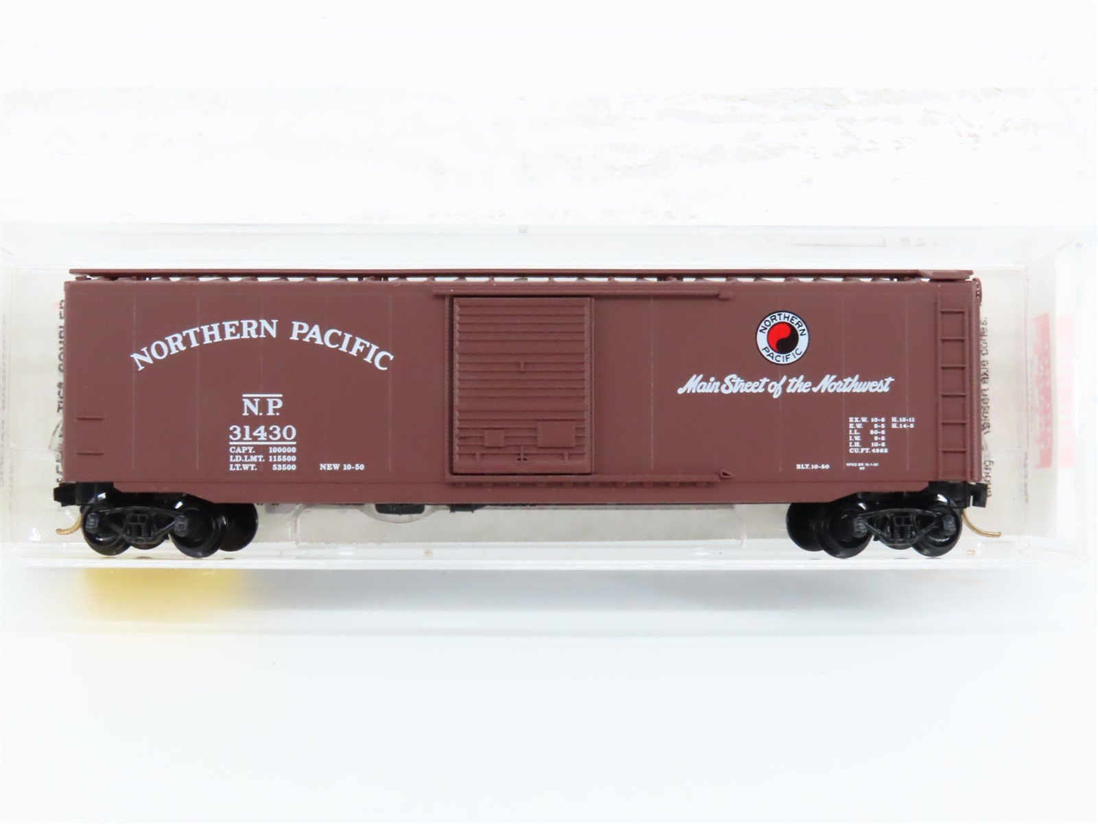 N Micro-Trains MTL 31060 NP Main Street Of The Northwest 50' Box Car #31430
