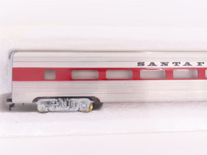 Lot of 4 HO Scale Mantua ATSF Santa Fe Aluminum Streamlined Passenger Cars