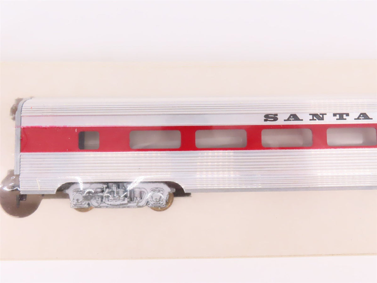 Lot of 4 HO Scale Mantua ATSF Santa Fe Aluminum Streamlined Passenger Cars