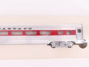 Lot of 4 HO Scale Mantua ATSF Santa Fe Aluminum Streamlined Passenger Cars