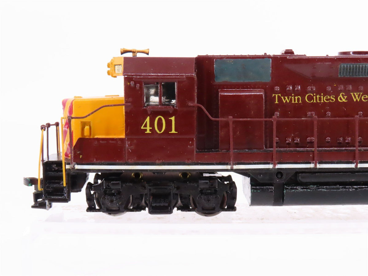 HO Scale Athearn TC&amp;W Twin Cities &amp; Western EMD GP35 Diesel #401 - Custom