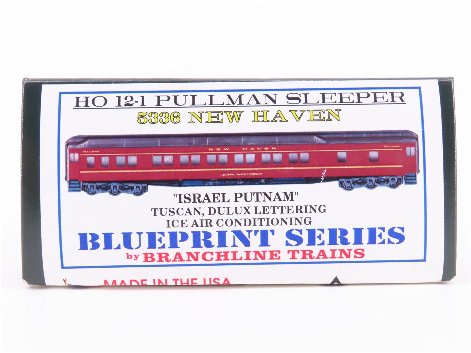 HO Scale Branchline Blueprint Kit 5336 NH 12-1 Sleeper Passenger "Israel Putnam"