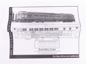 HO Scale Branchline Blueprint Kit 5336 NH 12-1 Sleeper Passenger 