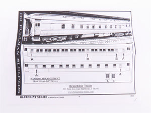 HO Branchline Blueprint Kit #5611 PRR 6-3 Sleeper Passenger 