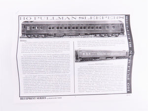 HO Scale Branchline Blueprint Kit #5022 PRR 8-1-2 Sleeper Passenger 