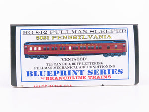 HO Scale Branchline Blueprint Kit #5021 PRR 8-1-2 Sleeper Passenger 