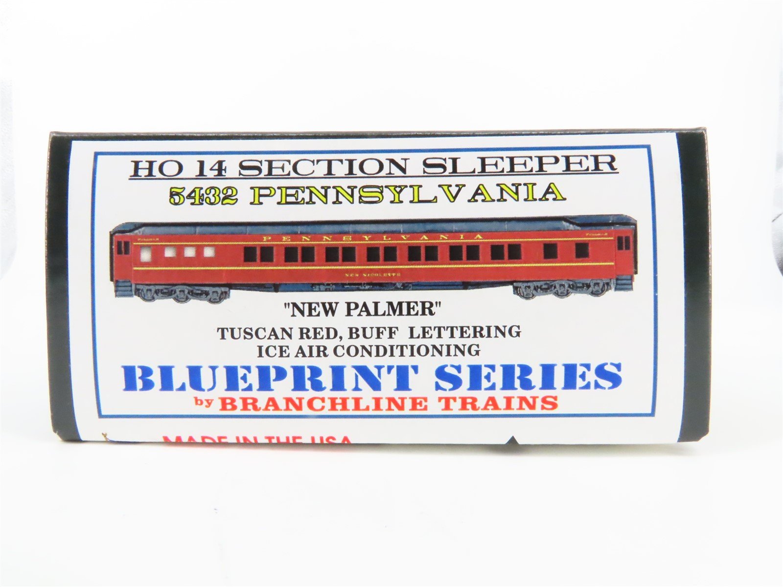 HO Branchline Blueprint Kit #5432 PRR 14 Section Sleeper Passenger "New Palmer"