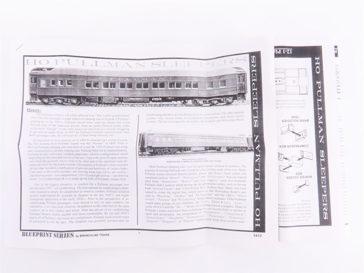 HO Branchline Blueprint Kit #5356 PRR 12-1 Sleeper Passenger &quot;Nathaniel Greene&quot;