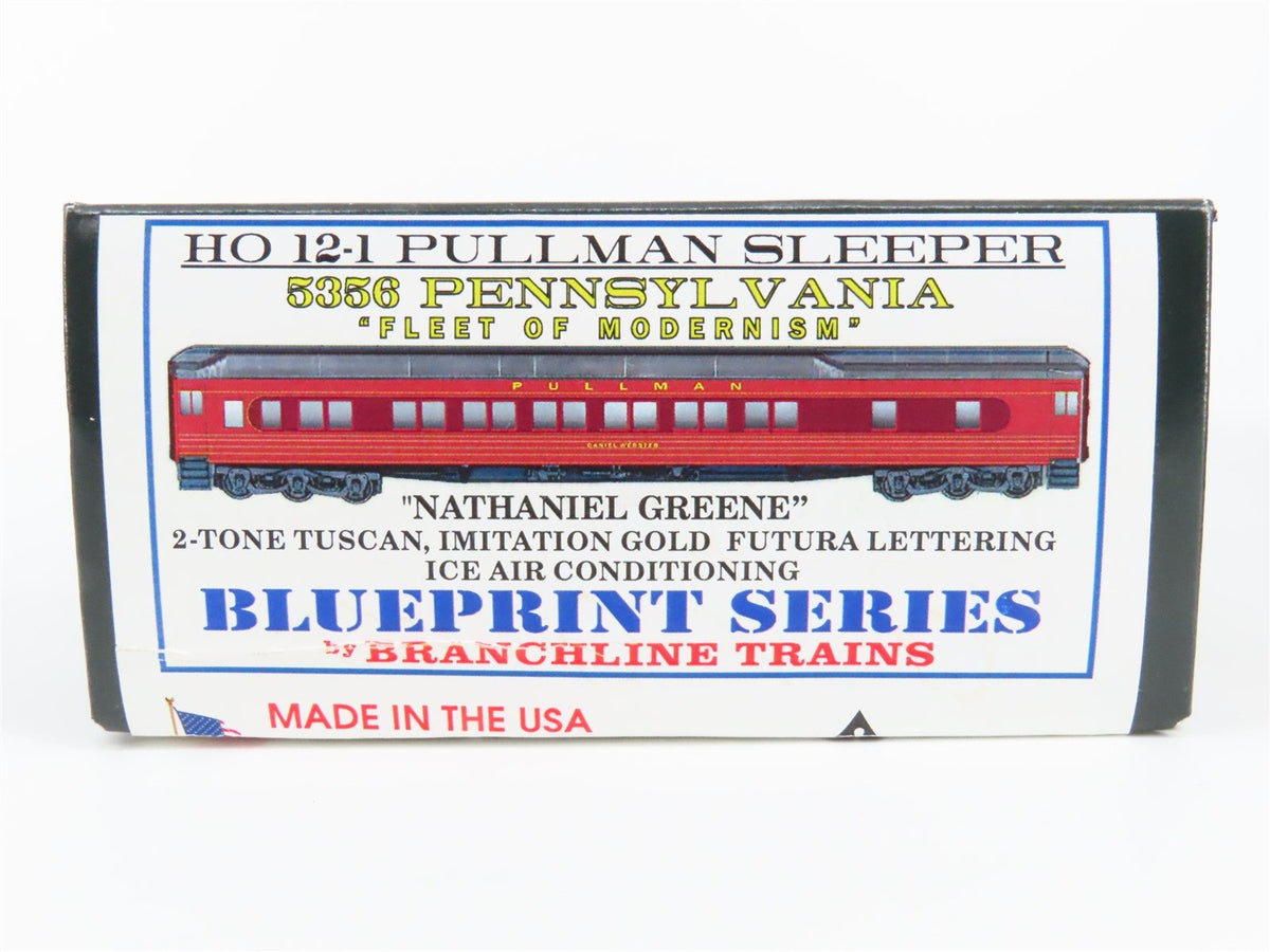 HO Branchline Blueprint Kit #5356 PRR 12-1 Sleeper Passenger &quot;Nathaniel Greene&quot;