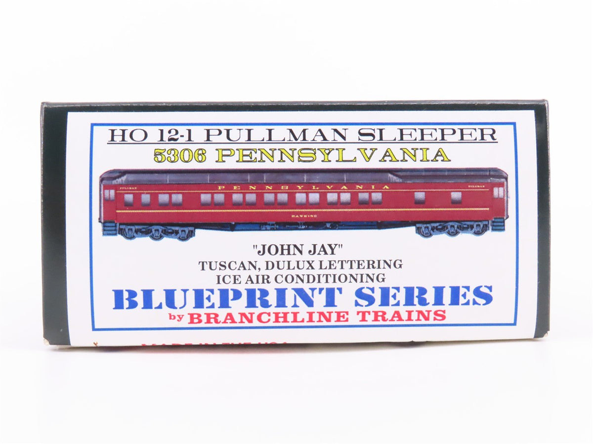 HO Scale Branchline Blueprint Kit #5306 PRR 12-1 Sleeper Passenger &quot;John Jay&quot;