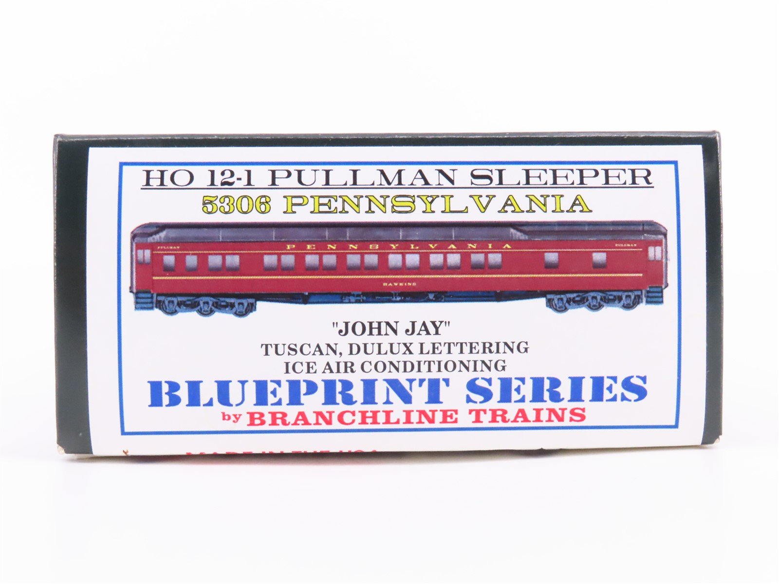 HO Scale Branchline Blueprint Kit #5306 PRR 12-1 Sleeper Passenger "John Jay"