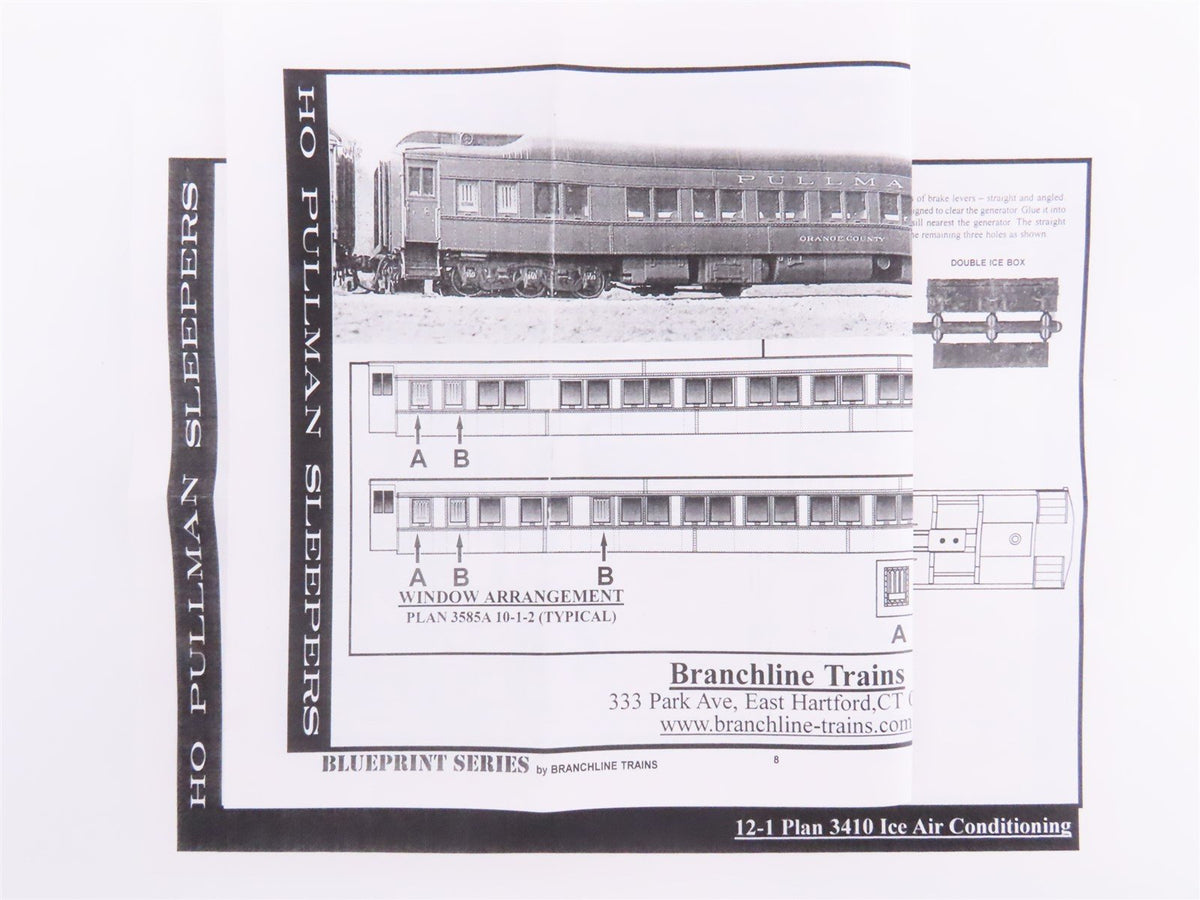 HO Scale Branchline Blueprint Kit #5306 PRR 12-1 Sleeper Passenger &quot;John Jay&quot;