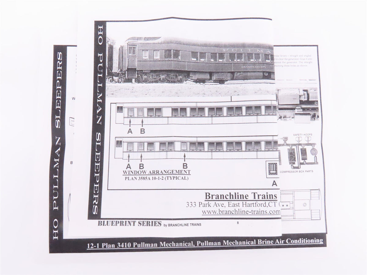 HO Scale Branchline Blueprint Kit #5304 PRR 12-1 Sleeper Passenger &quot;Hawkins&quot;