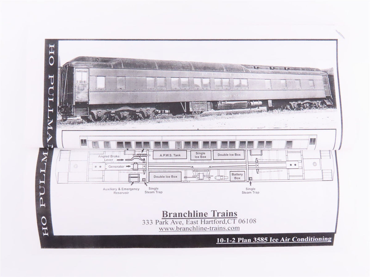 HO Branchline Blueprint Kit #5207 PRR 10-1-2 Sleeper Passenger &quot;Lake Merritt&quot;