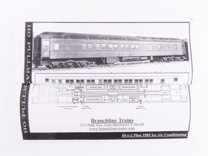 HO Branchline Blueprint Kit #5207 PRR 10-1-2 Sleeper Passenger 