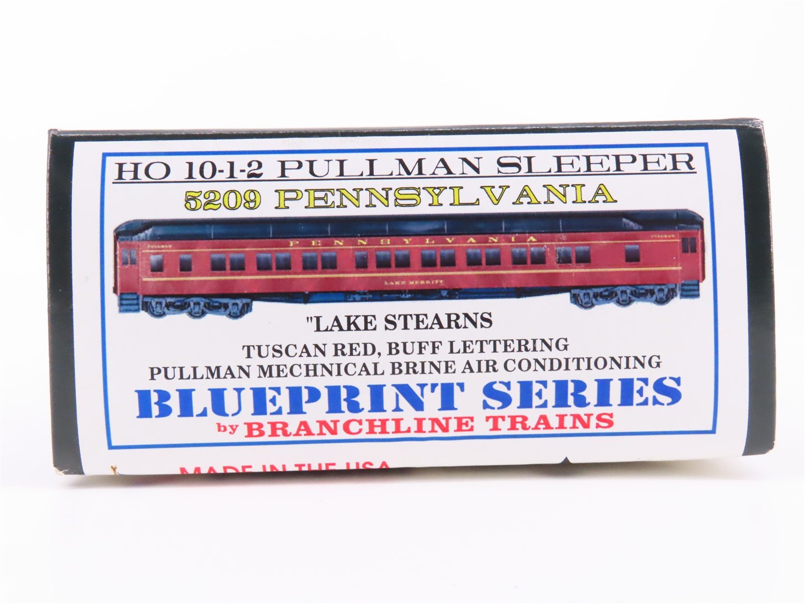 HO Branchline Blueprint Kit #5209 PRR 10-1-2 Sleeper Passenger "Lake Stearns"