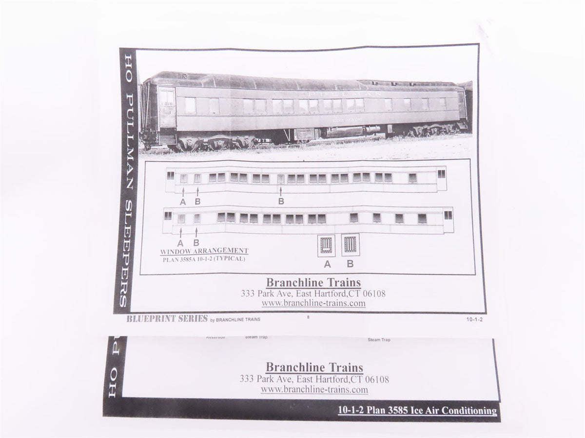 HO Branchline Blueprint Kit 5245 SAL 10-1-2 Sleeper Passenger &quot;Lake Chicot&quot;