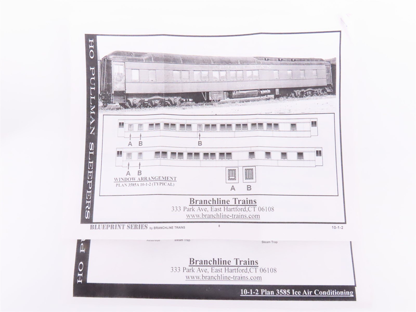 HO Branchline Blueprint Kit 5245 SAL 10-1-2 Sleeper Passenger 