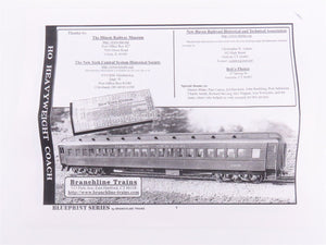 HO Scale Branchline Blueprint Kit #5103 NH New Haven 80' Coach Passenger #7836