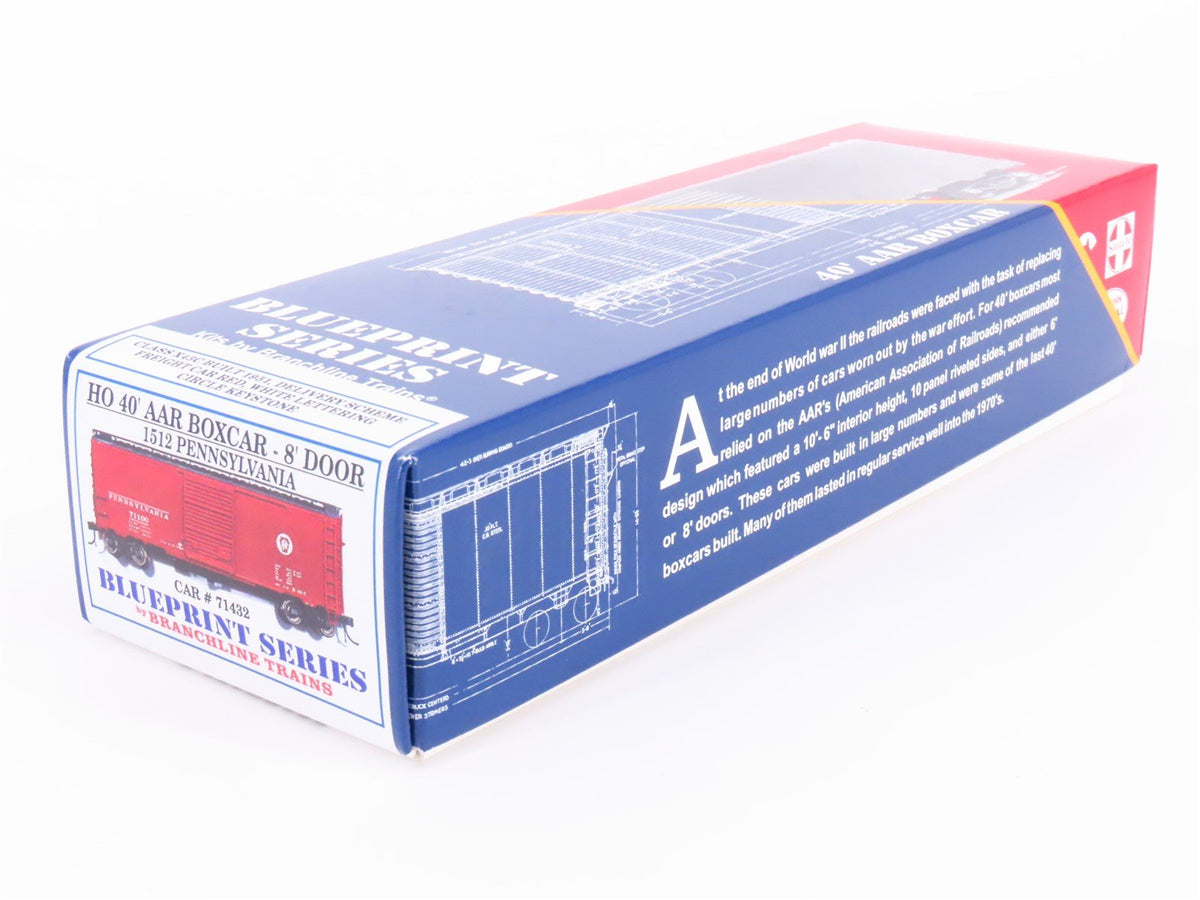 HO Scale Branchline Blueprint Series Kit 1512 PRR Pennsylvania 40&#39; Boxcar #71432