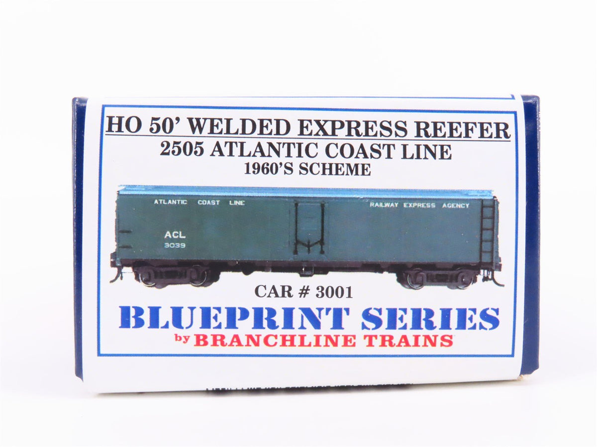 HO Scale Branchline Blueprint Series Kit #2505 ACL 50&#39; Express Reefer #3001