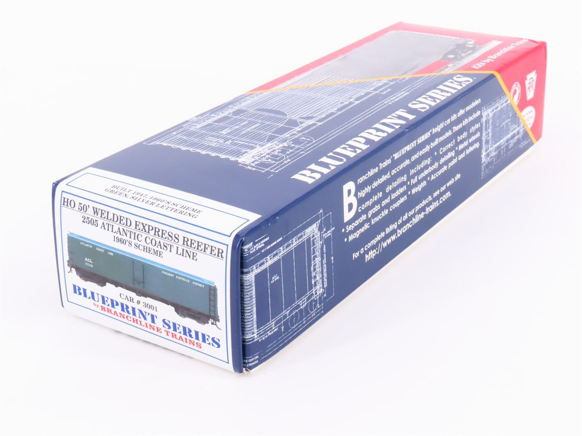 HO Scale Branchline Blueprint Series Kit #2505 ACL 50&#39; Express Reefer #3001