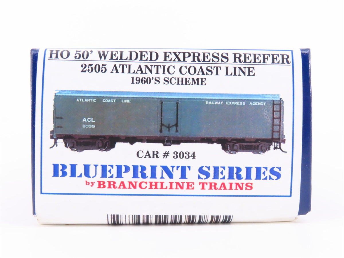 HO Scale Branchline Blueprint Series Kit #2505 ACL 50&#39; Express Reefer #3034