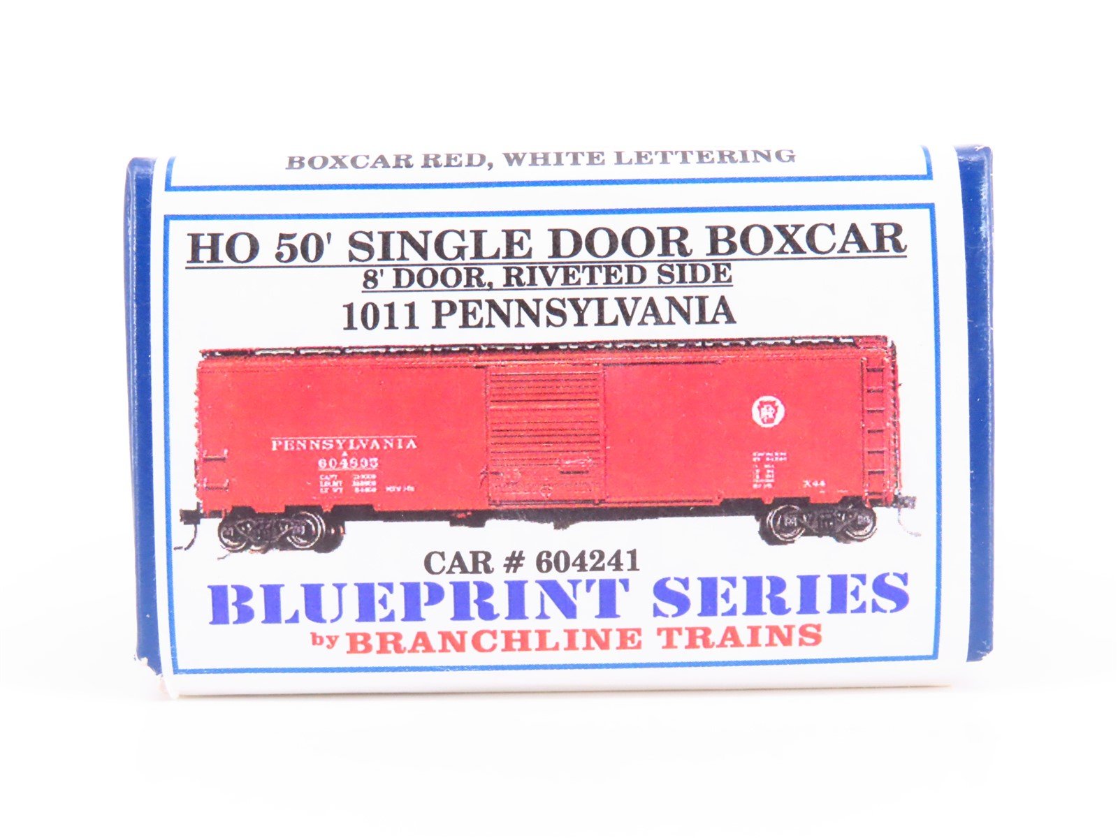 HO Branchline Blueprint Series Kit #1011 PRR Pennsylvania 50' Box Car #604241