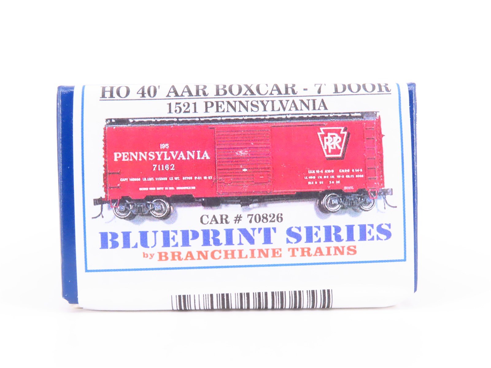 HO Branchline Blueprint Series Kit #1521 PRR Pennsylvania 40' Box Car #70826