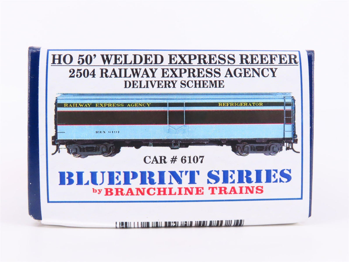 HO Branchline Blueprint Kit #2504 REX Railway Express Agency 50&#39; Reefer #6107