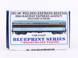 HO Branchline Blueprint Kit #2504 REX Railway Express Agency 50' Reefer #6107