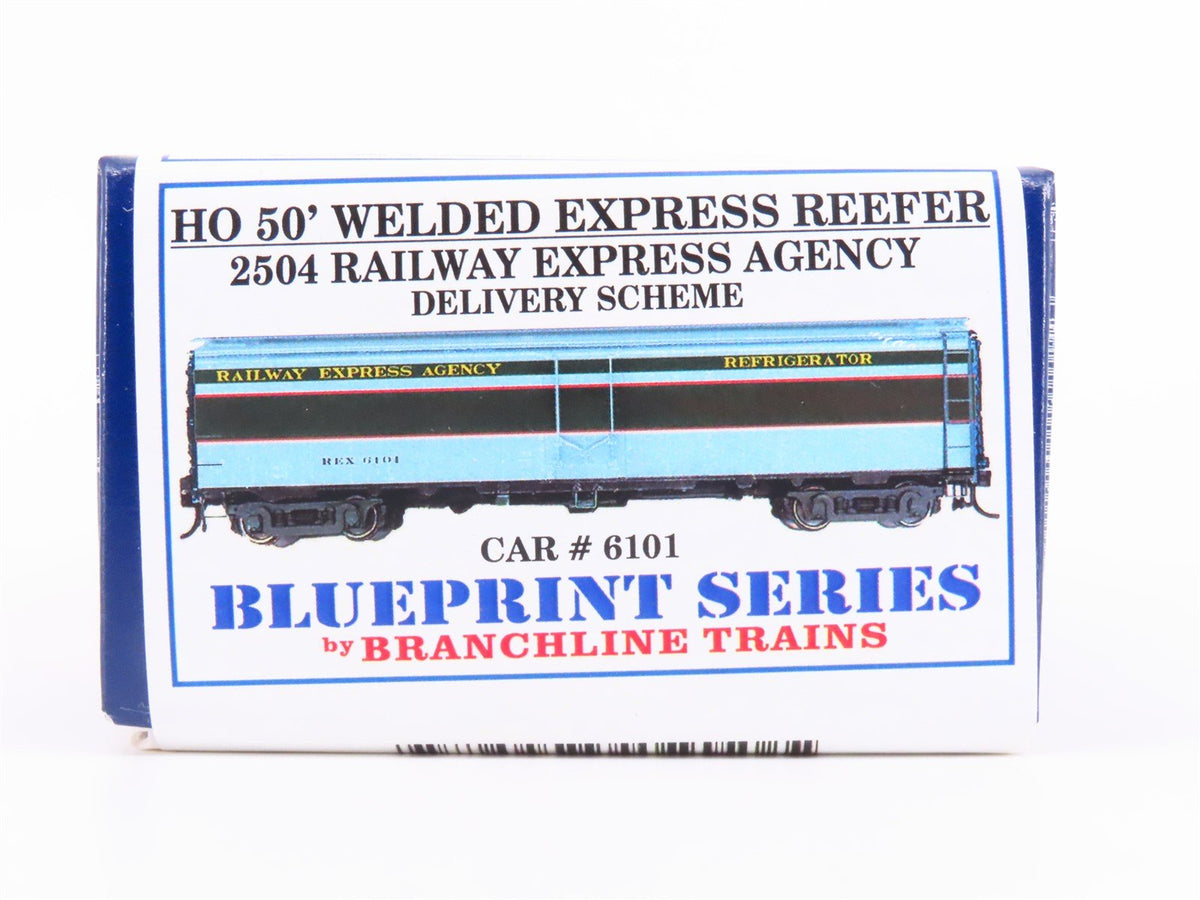 HO Branchline Blueprint Kit #2504 REX Railway Express Agency 50&#39; Reefer #6101