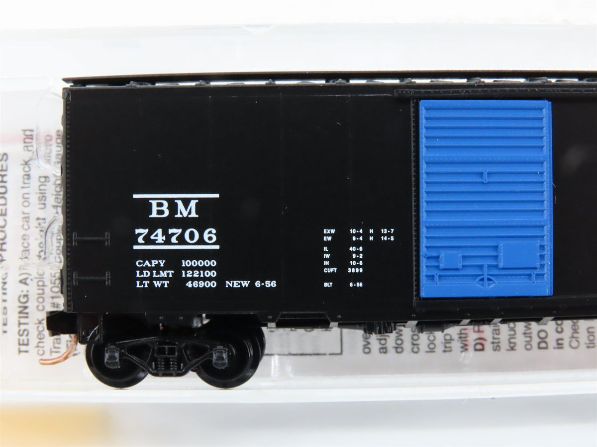 N Scale Micro-Trains MTL 20400 BM Boston &amp; Maine 40&#39; Single Door Box Car #74706