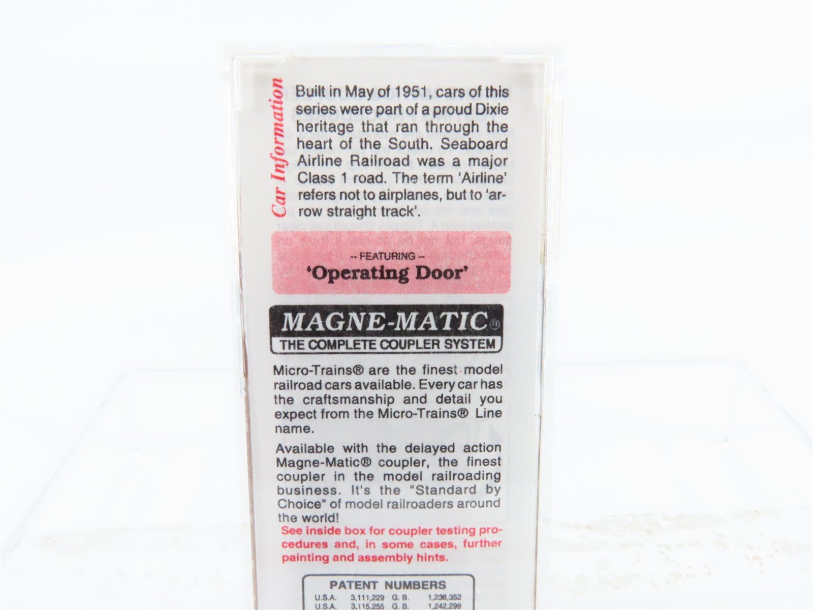 N Scale Micro-Trains MTL 20660 SAL Silver Comet 40' Single Door Box Car #24863