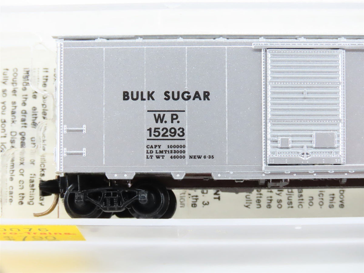 N Scale Micro-Trains MTL 20076 WP Western Pacific &quot;Bulk Sugar&quot; 40&#39; Boxcar #15293