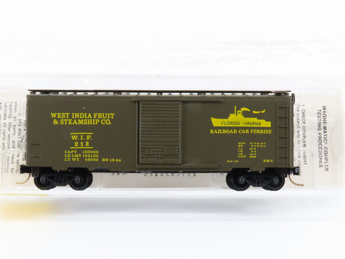 N Scale Micro-Trains MTL 20450 WIF West India Fruit 40&#39; Single Door Box Car #212