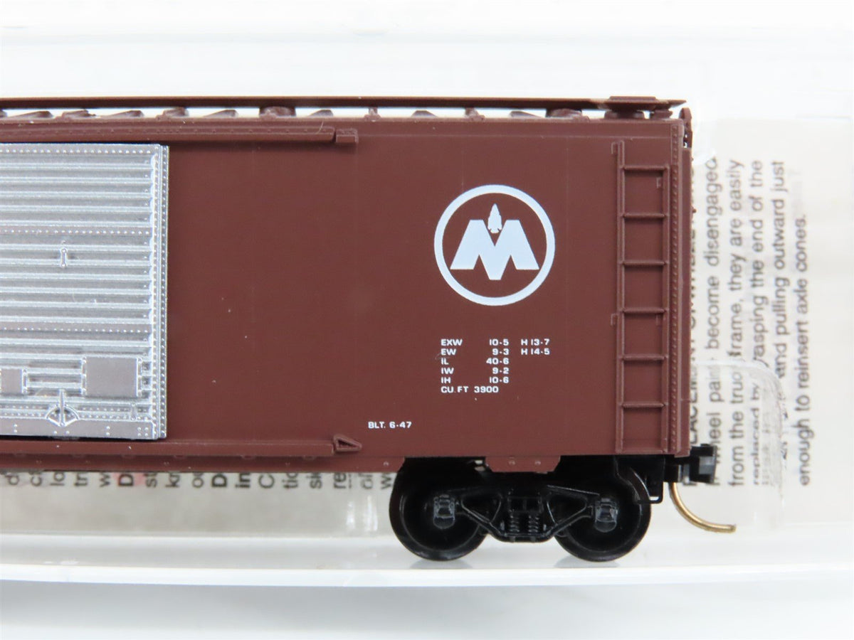 N Scale Micro-Trains MTL 20770 MON Monon Railroad 40&#39; Single Door Box Car #1238