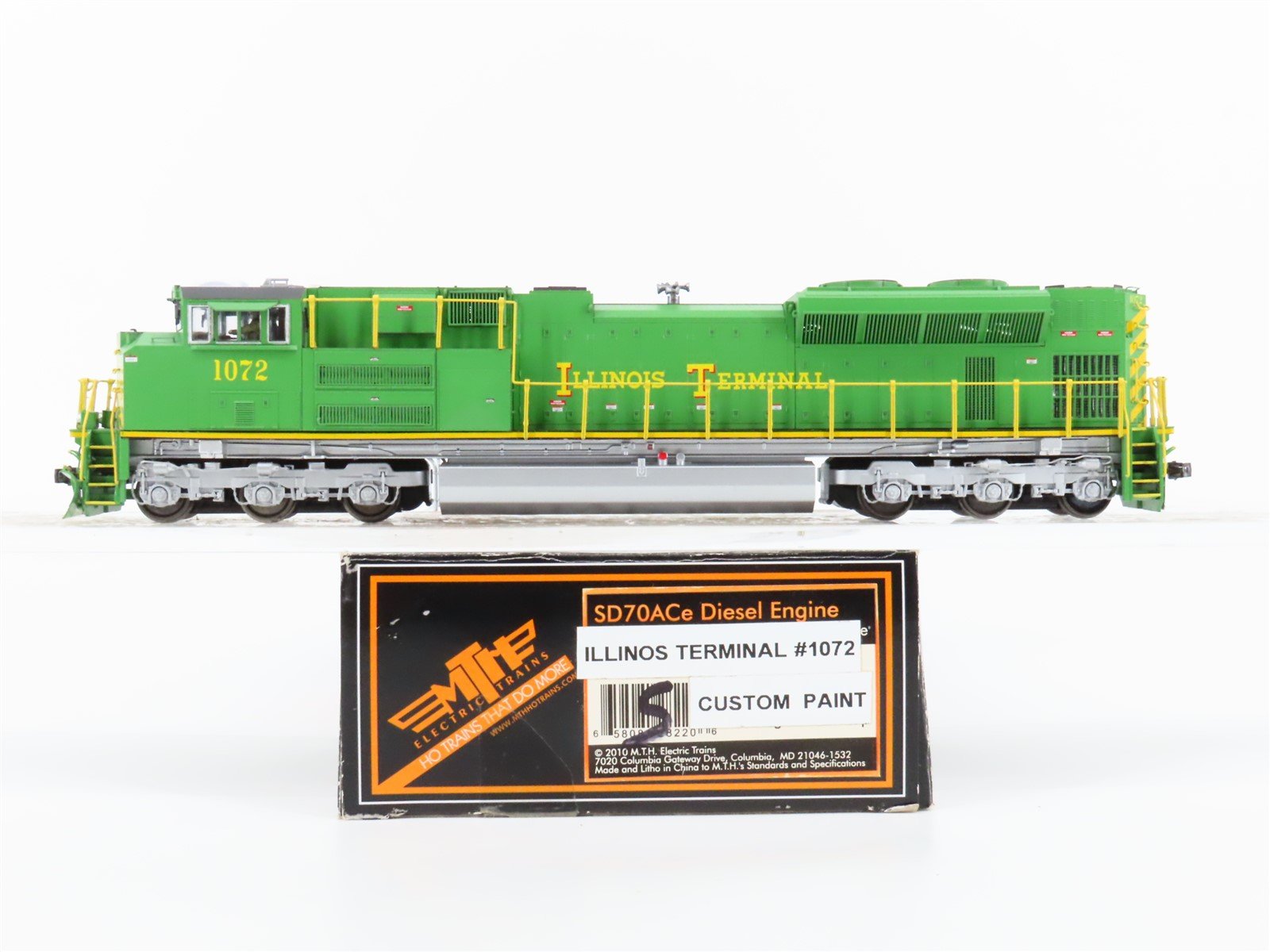 HO MTH 80-2012-0 IT Illinois Terminal SD70ACe Diesel #1072 w/DCC & Sound -Custom