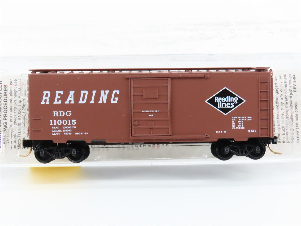 N Scale Micro-Trains MTL 20810 RDG Reading Lines 40&#39; Single Door Box Car #110015