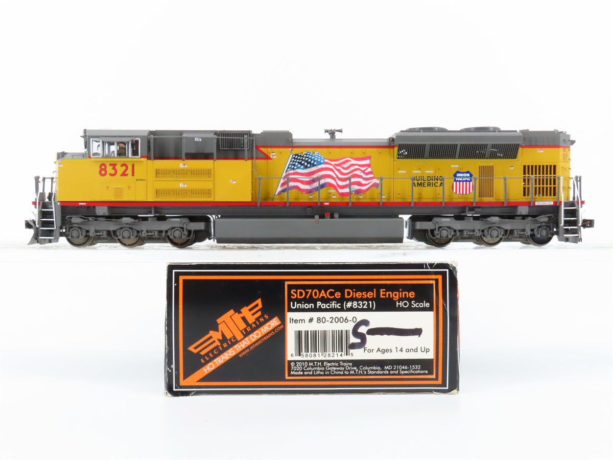 HO Scale MTH 80-2006-0 UP Railway SD70ACe Diesel #8321 wDCC ONLY &amp; Sound